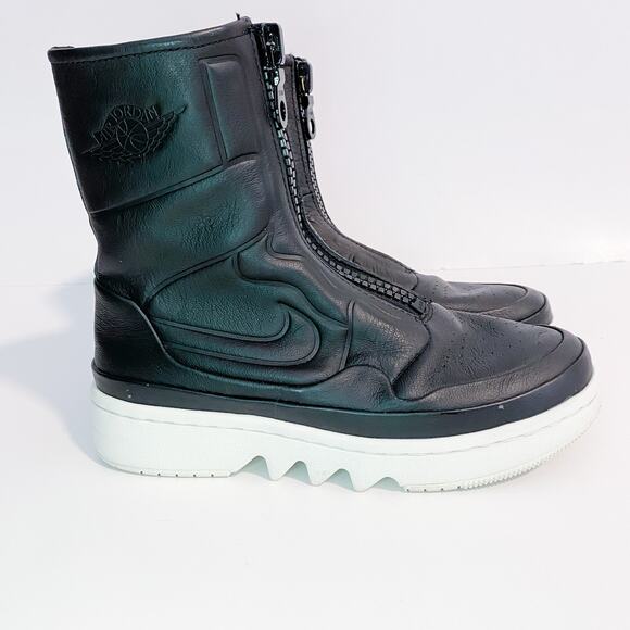 Air Jordan AJ 1 Jester XX Black Zip Sneakers - Picture 2 of 12